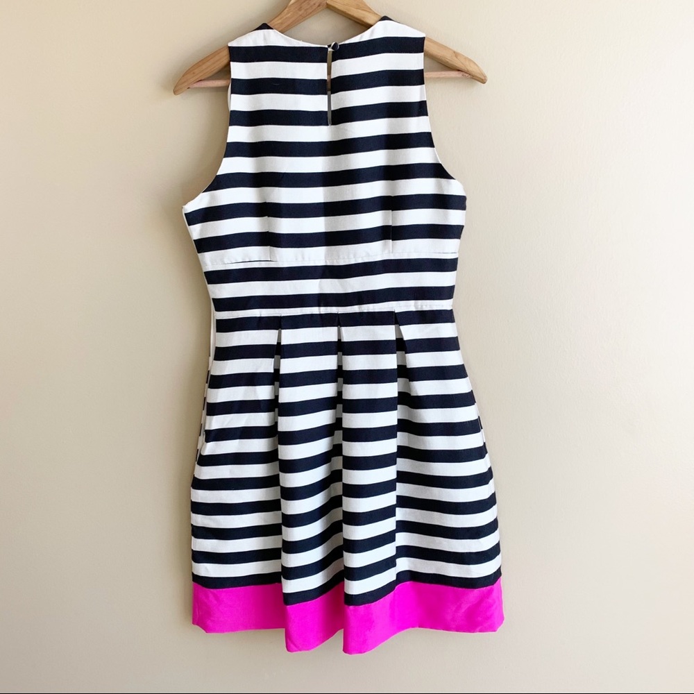 Eliza J stripe fit and flare cocktail RELISTED - Picture 8 of 13